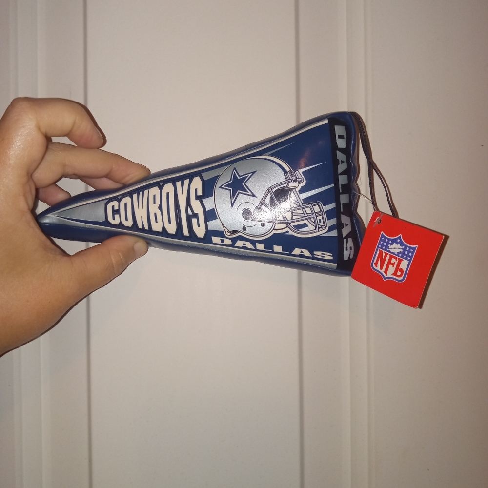 NFL Dallas Cowboys Plush Flag Souvenir NWT Vintage 2003 - Picture 5 of 7